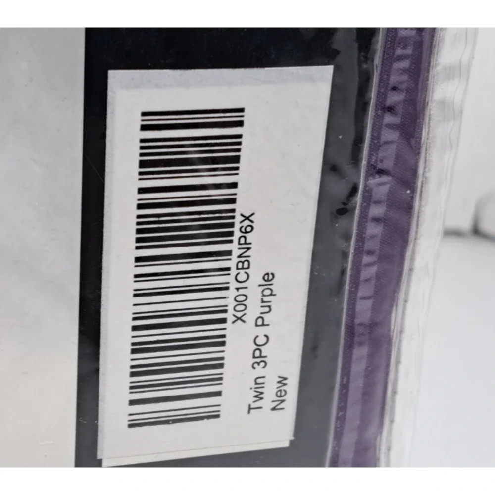 CGK Unlimited Luxury Sheet Set Twin 3PC Purple Deep Pocket Wrinkle Resistant NEW